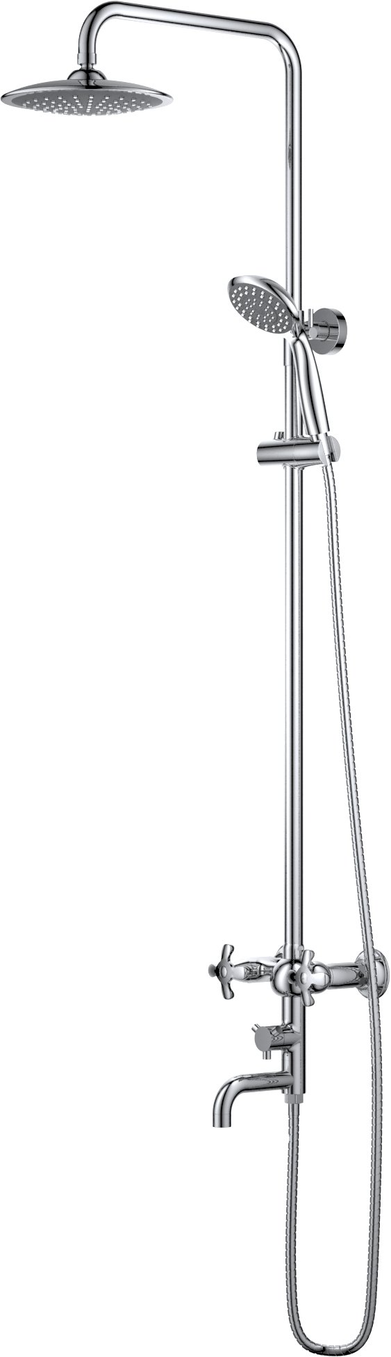 Душевая стойка D&K Hessen.Lorsch DA1414701B09 хром