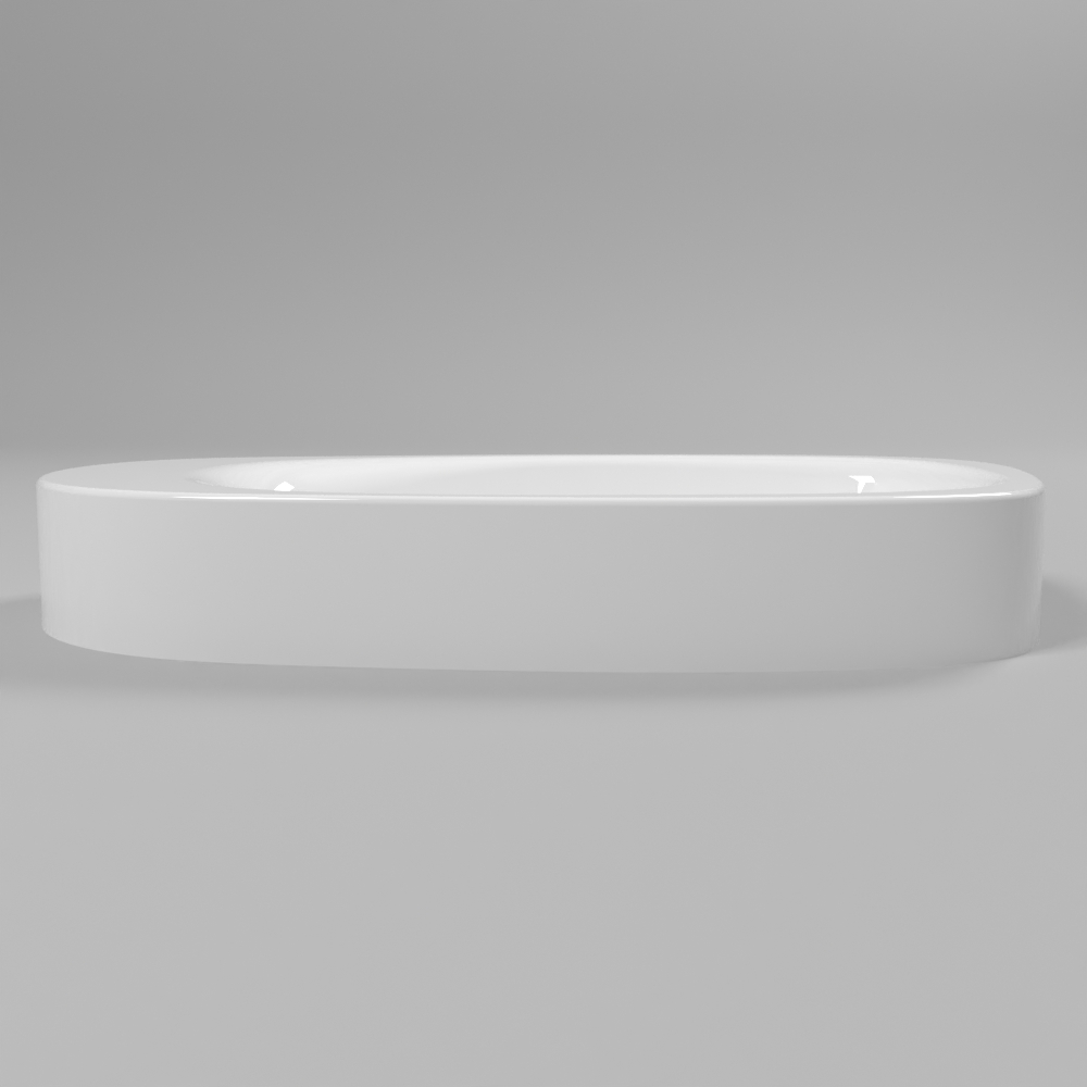 Умывальник WHITECROSS Moonstone F 70x35 (белый глянец) иск. камень