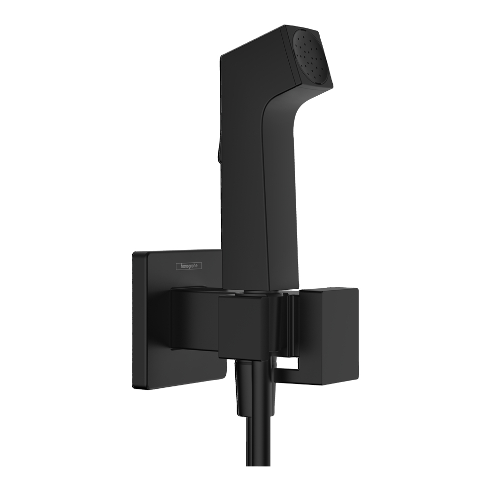 Гигиенический душ со смесителем Hansgrohe E 1jet 29233670 черный матовый