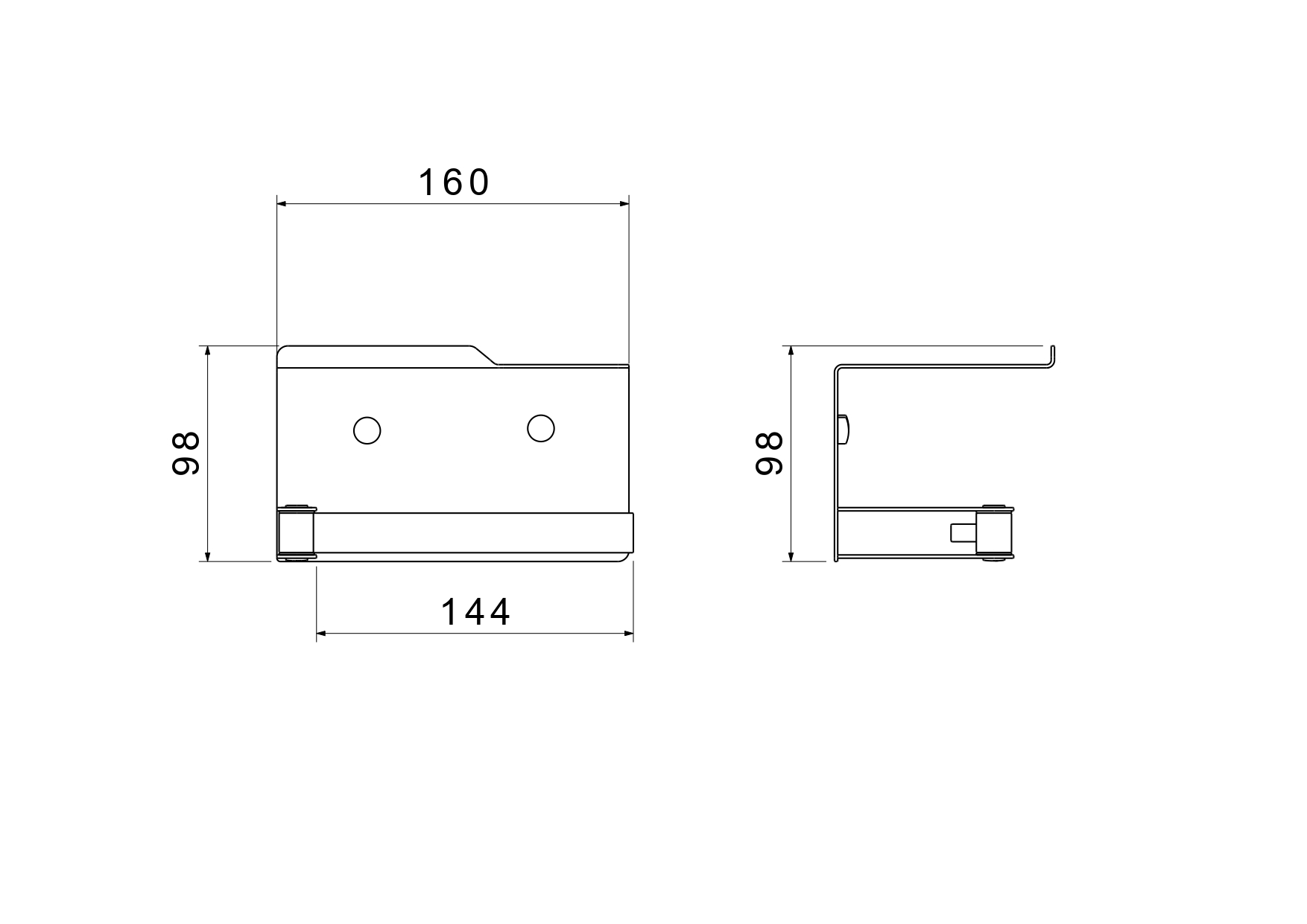 Держатель туалетной бумаги с полкой Aquatek Либра AQ4929CR хром