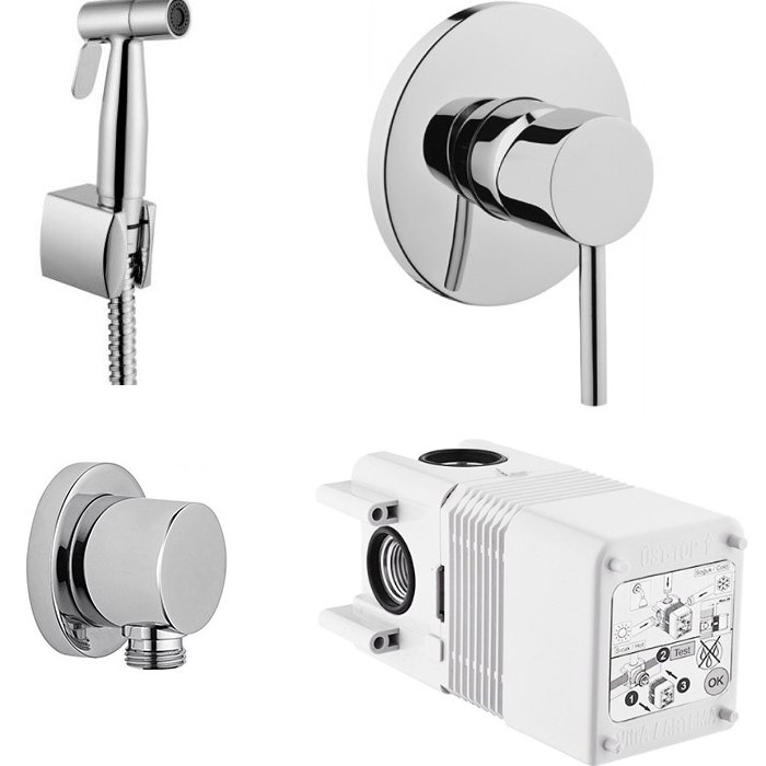 Гигиенический душ со смесителем Vitra Minimax S A49218EXP Хром