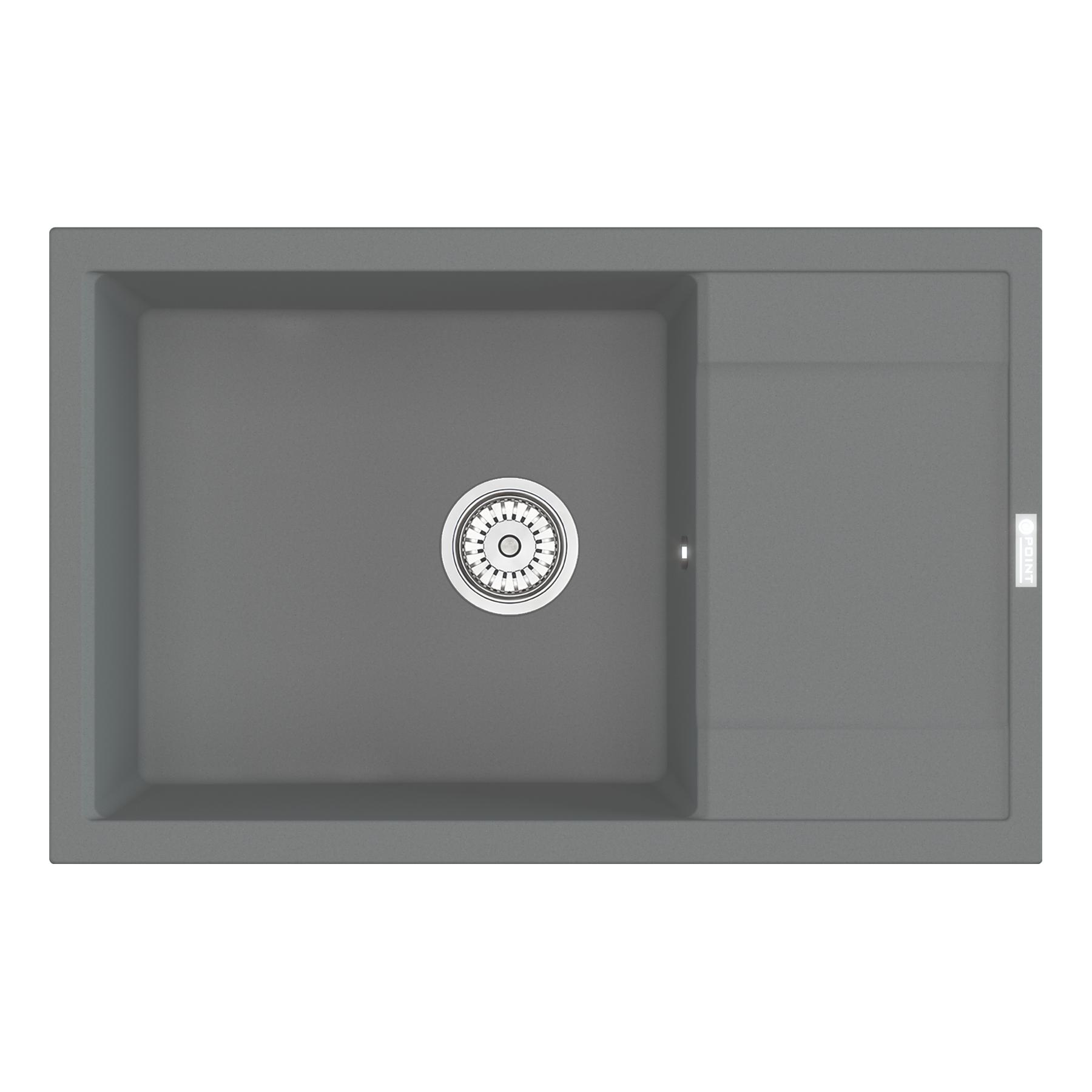 Мойка кухонная Point Велета 78 PN3002AL, серый