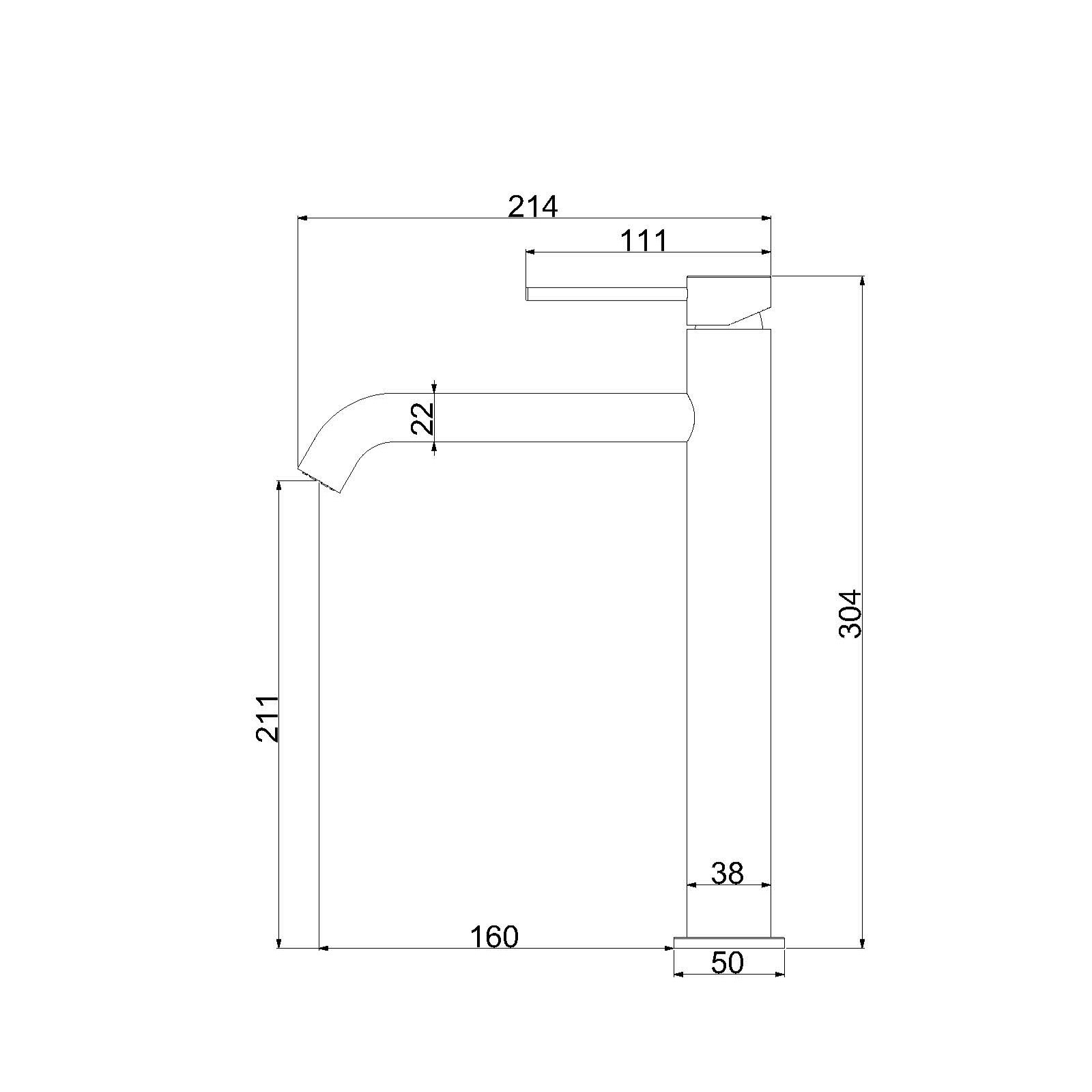 Смеситель для раковины Vincea Desire City VBF-2C2MB черный матовый