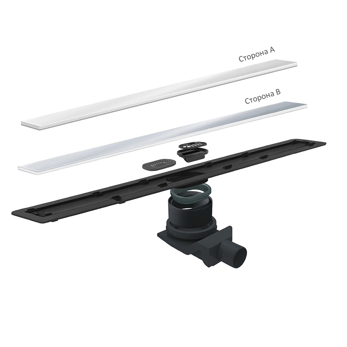 Душевой лоток Pestan Confluo Frameless Line 300 White Glass