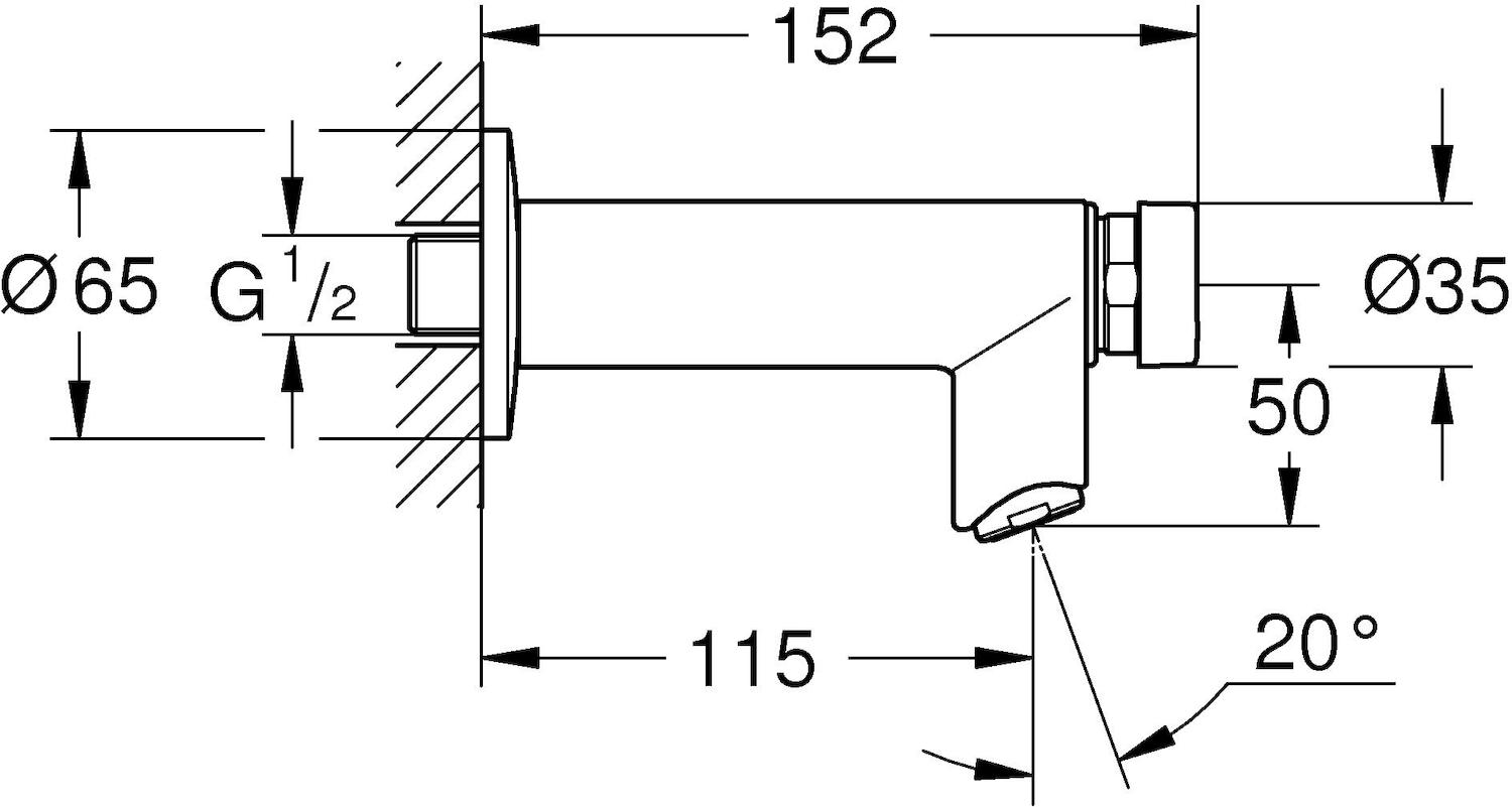 Кран для раковины;для раковины-чаши Grohe Cosmopolitan T 36266000 хром