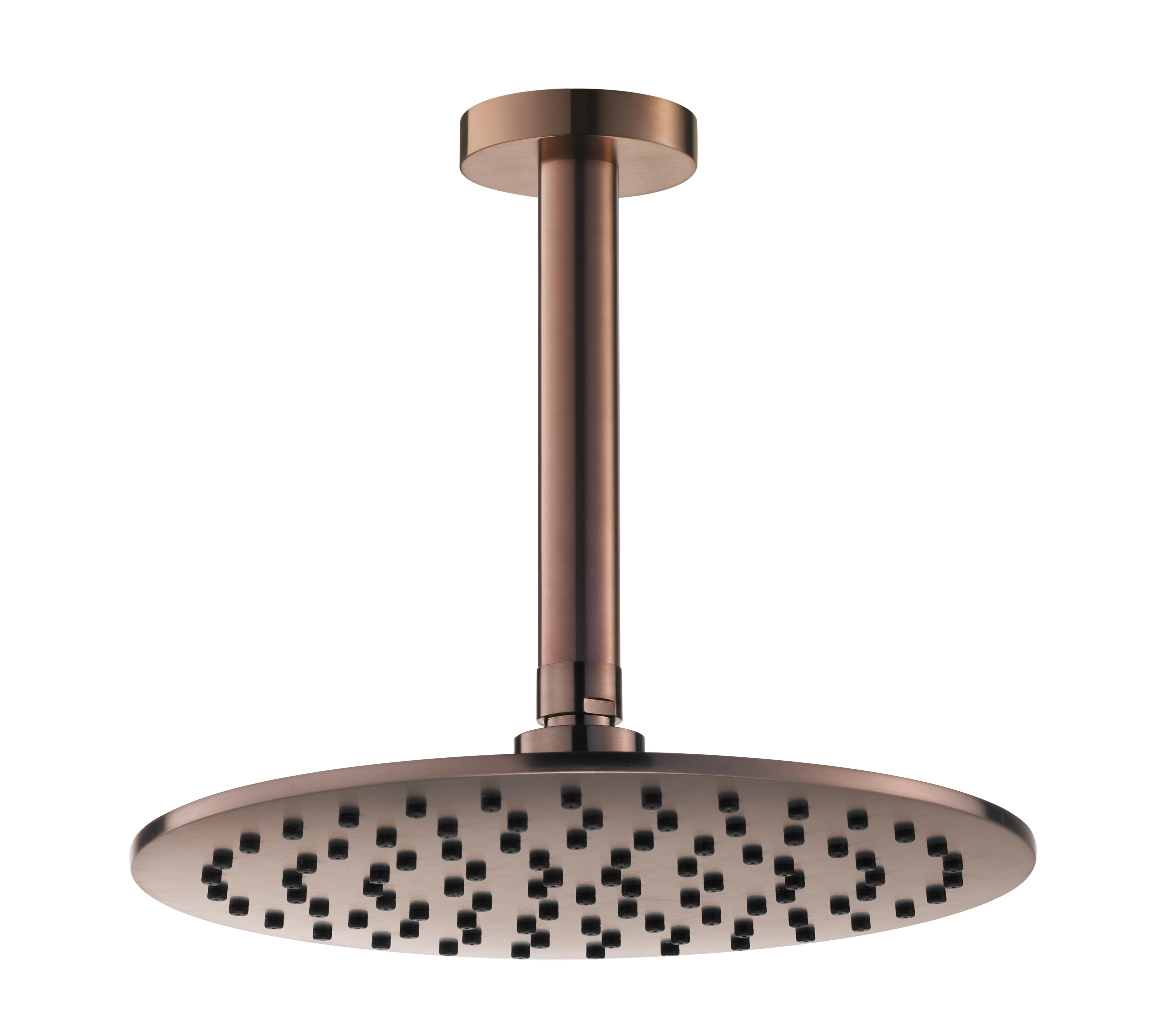 Потолочный (кронштейн 15см) верхний душ 25см Benesque Lumiere 22010506 бронза брашированная