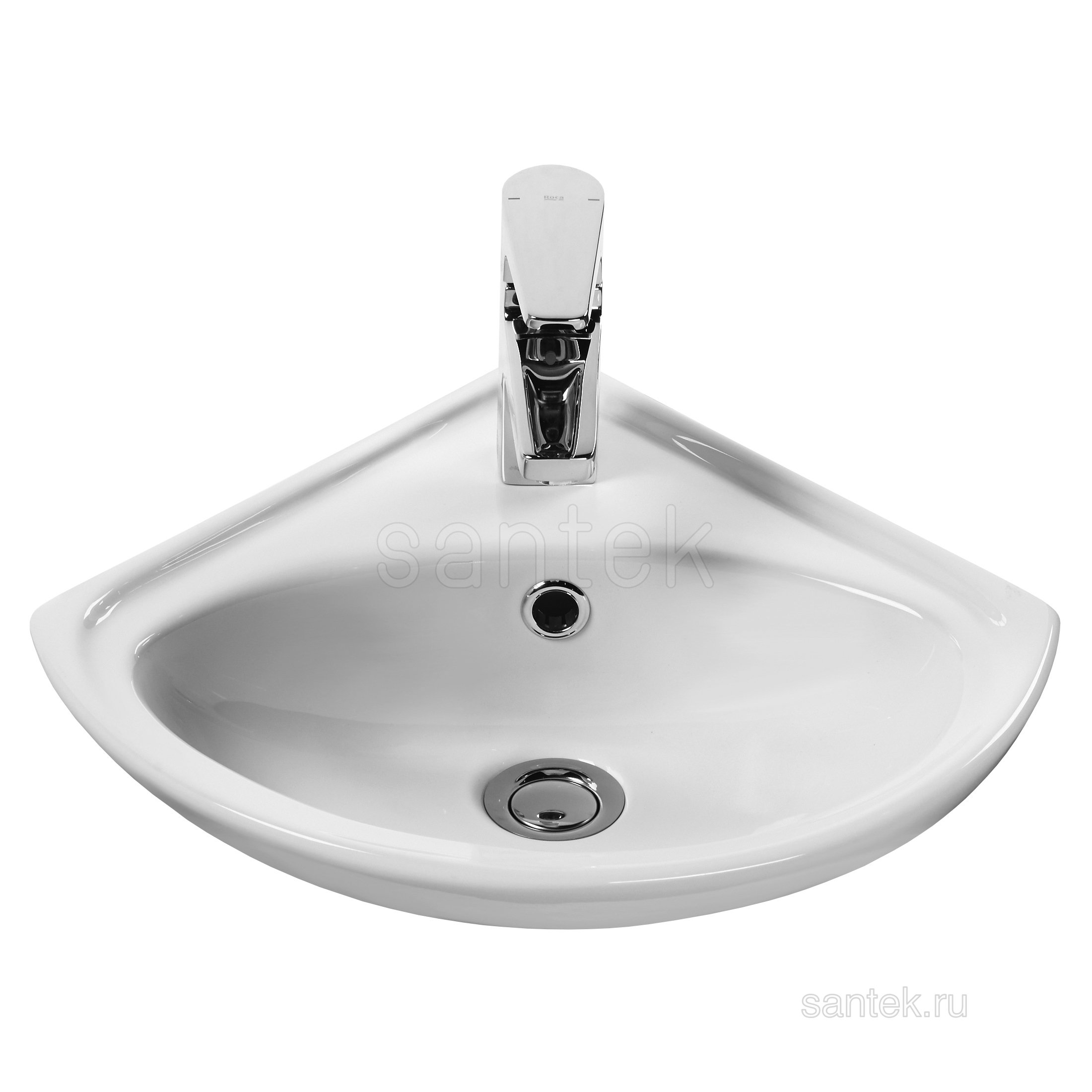 Угловая раковина Santek Ирис 36 отверстие под смеситель 1WH110514
