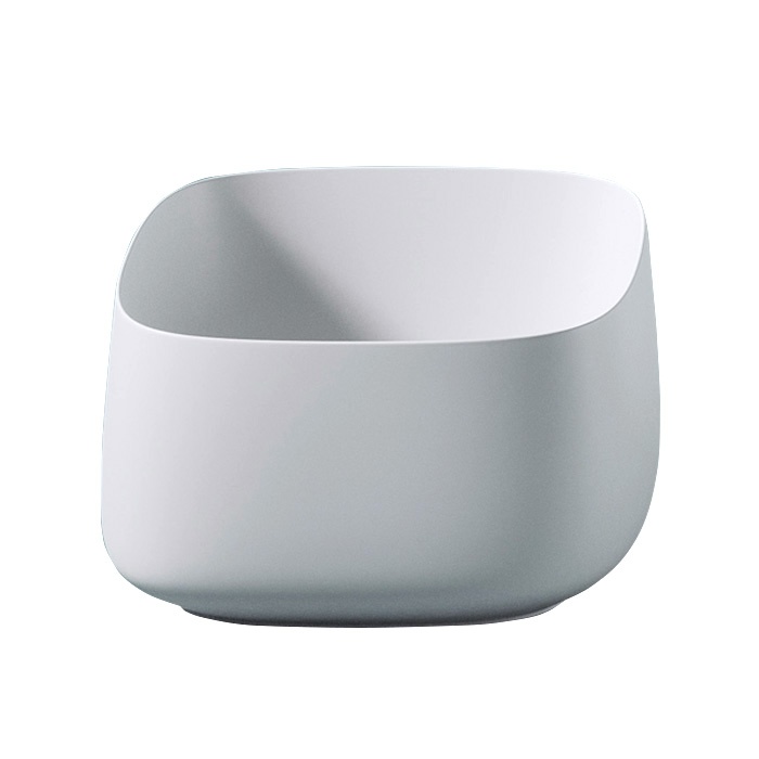 Раковина накладная 43см ArtCeram Cognac Quadro COL006 белый