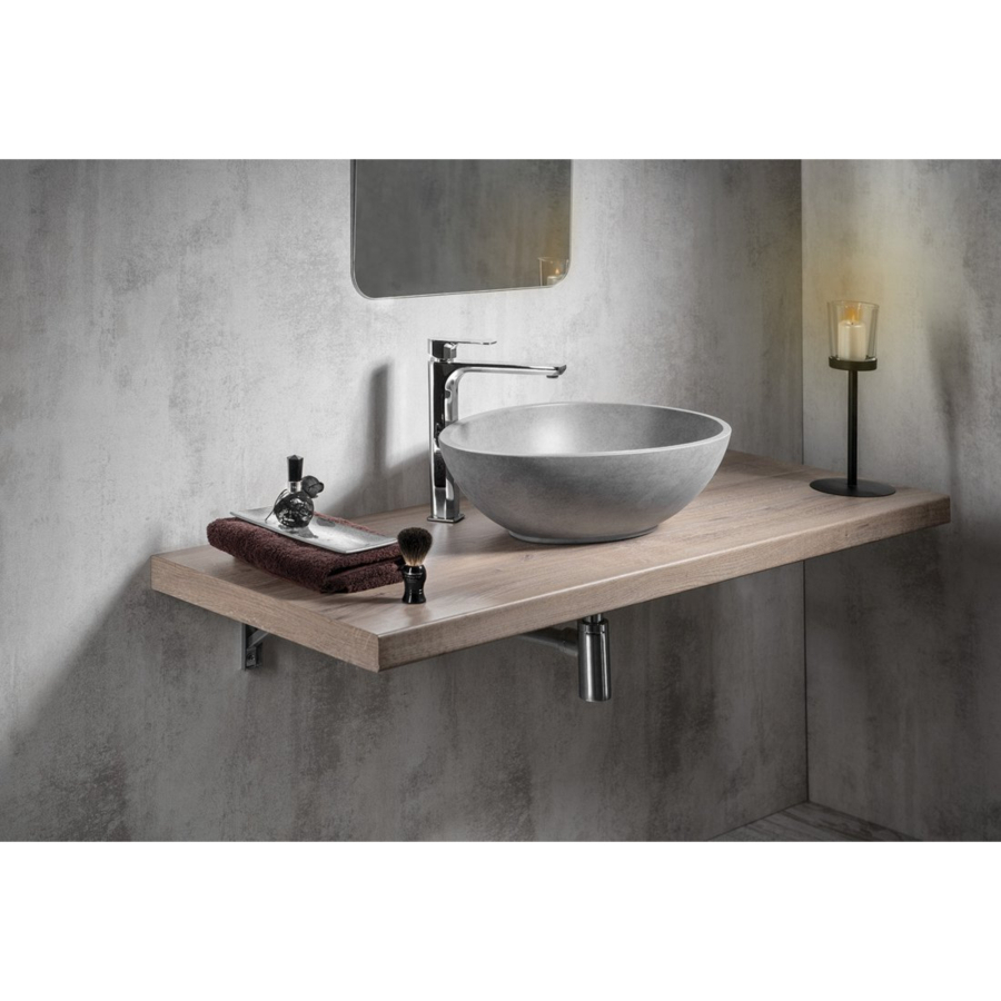 Раковина накладная 53см SAPHO PUNC BH7005 серый