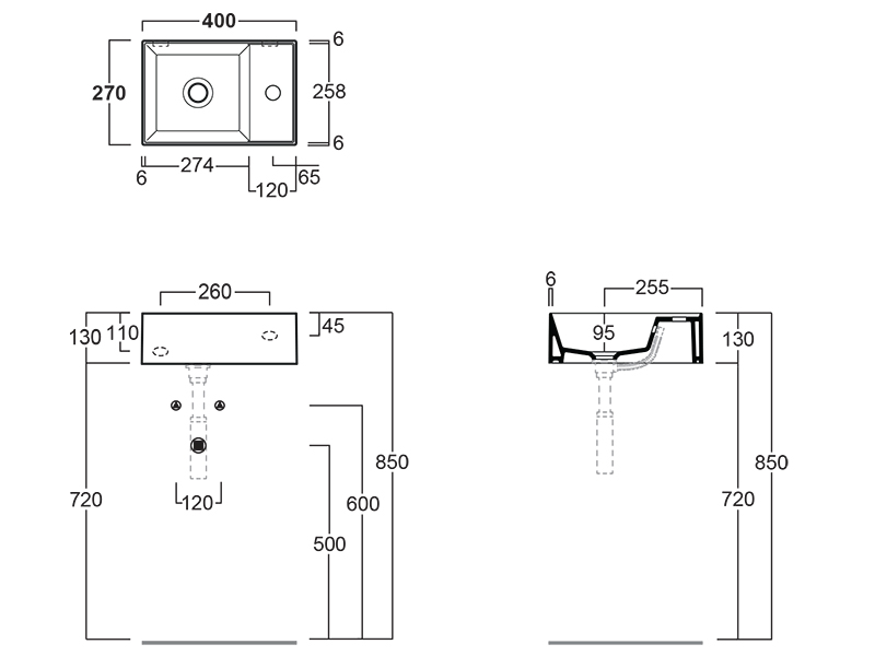 Раковина 40см Simas Agile AG40 белый