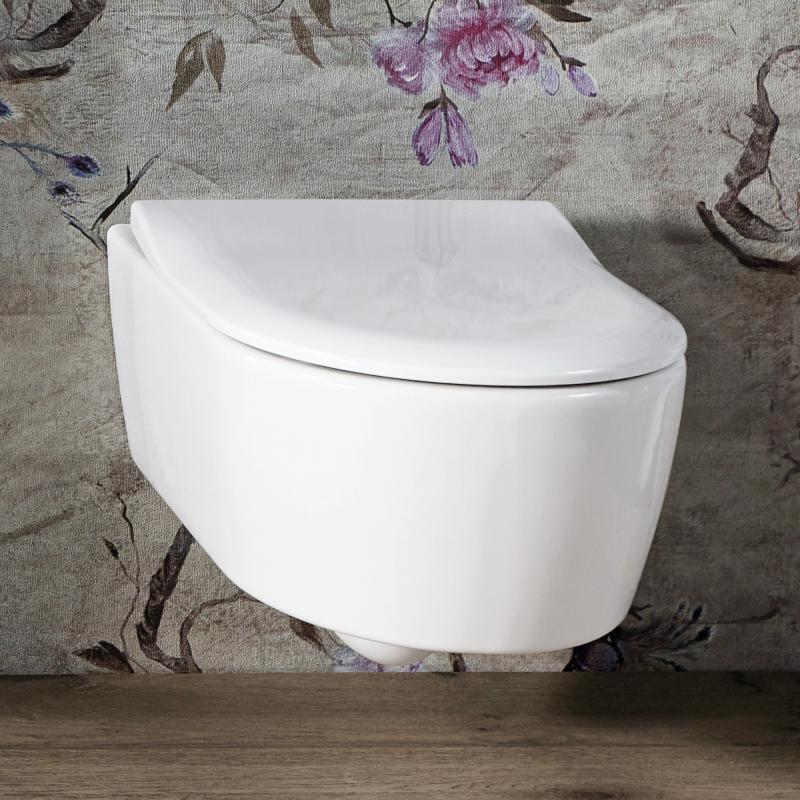 Унитаз Villeroy&Boch Avento Plus Pack 5656RSR1 подвесной с сиденьем Микролифт