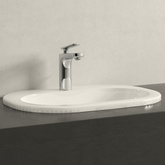 Раковина встраиваемая сверху 56 см Villeroy & Boch O.novo 41615601 alpin