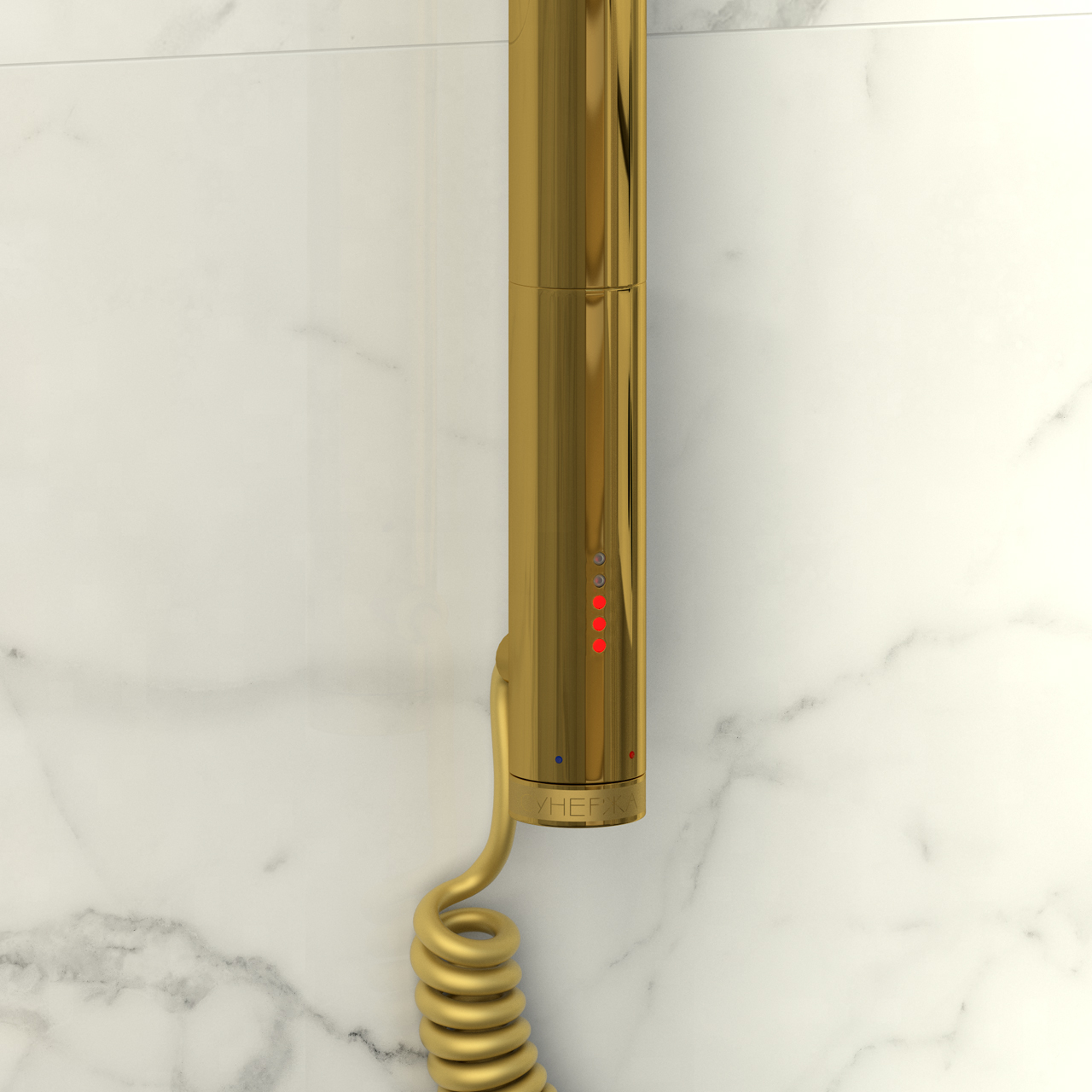 Полотенцесушитель электрический Сунержа Эпатаж 80х60 золото, подключение правое