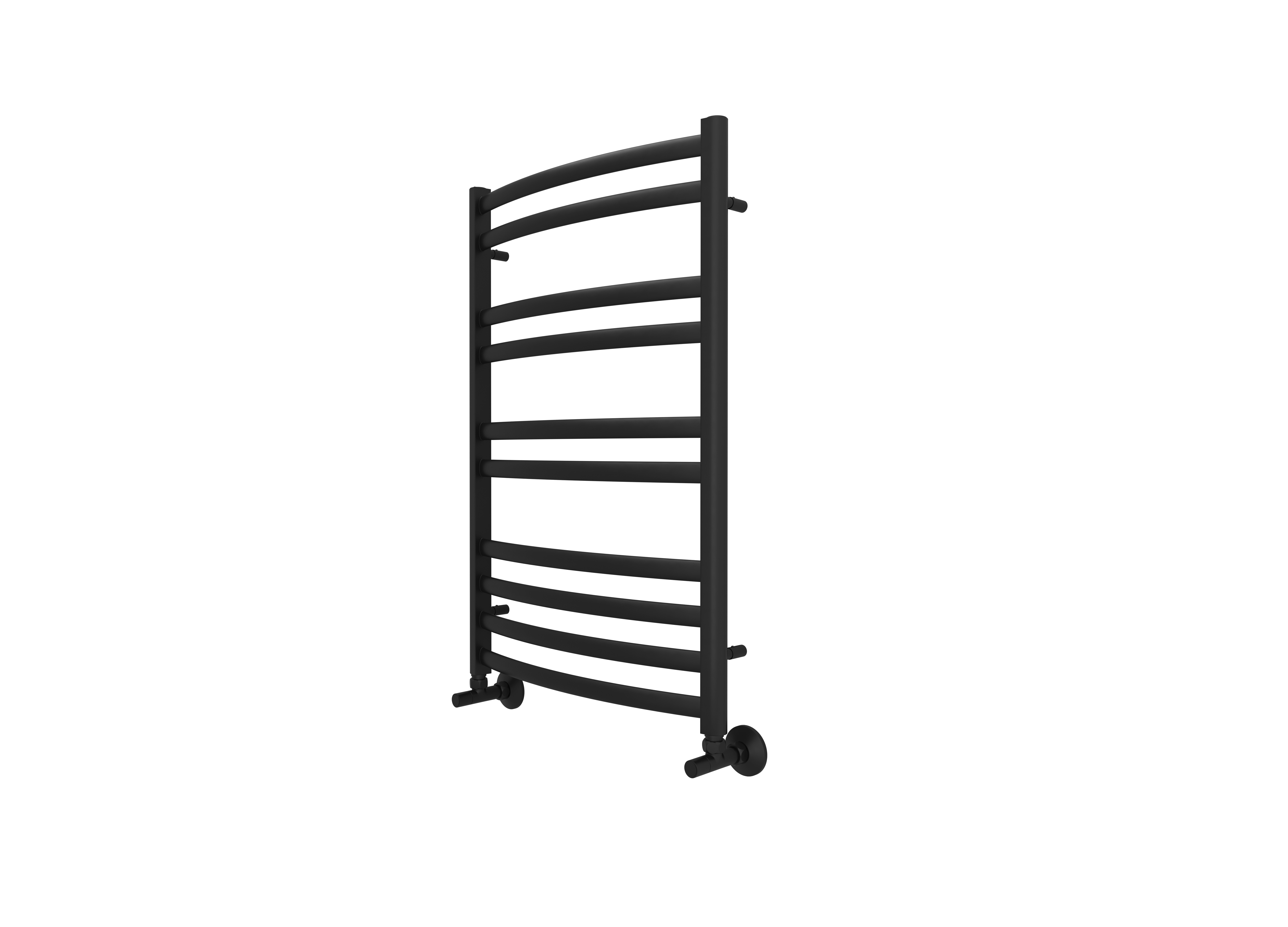 Полотенцесушитель водяной Aquatek Лугано AQ DOC1080BL 80х50 черный муар