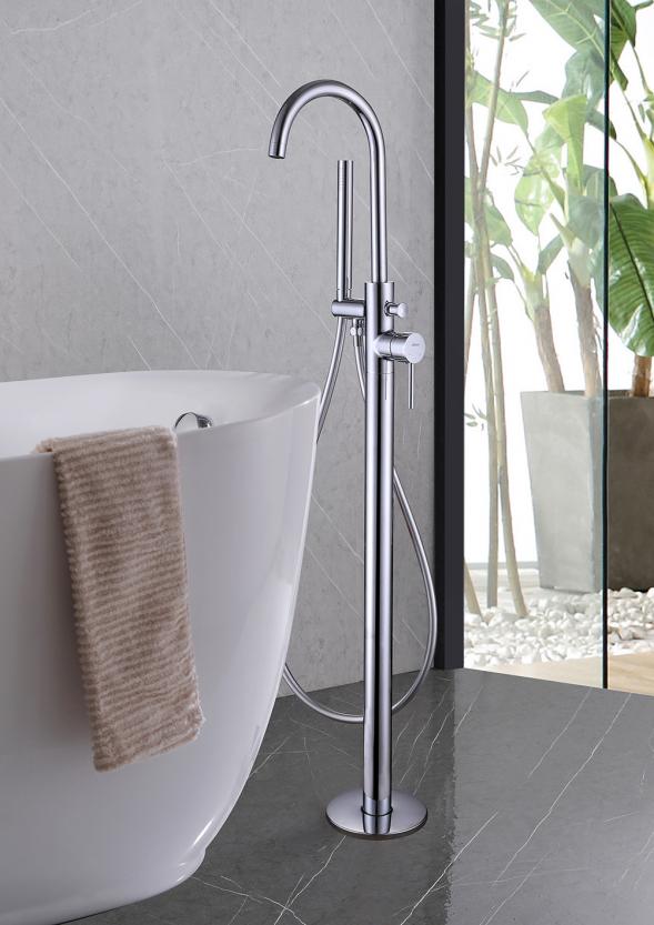 Смеситель ABBER Wasser Kreis AF8115 напольный для ванны, хром