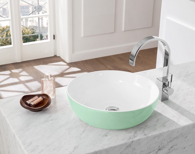 Раковина накладная 43см Villeroy & Boch Artis 417943BCW3 зеленый