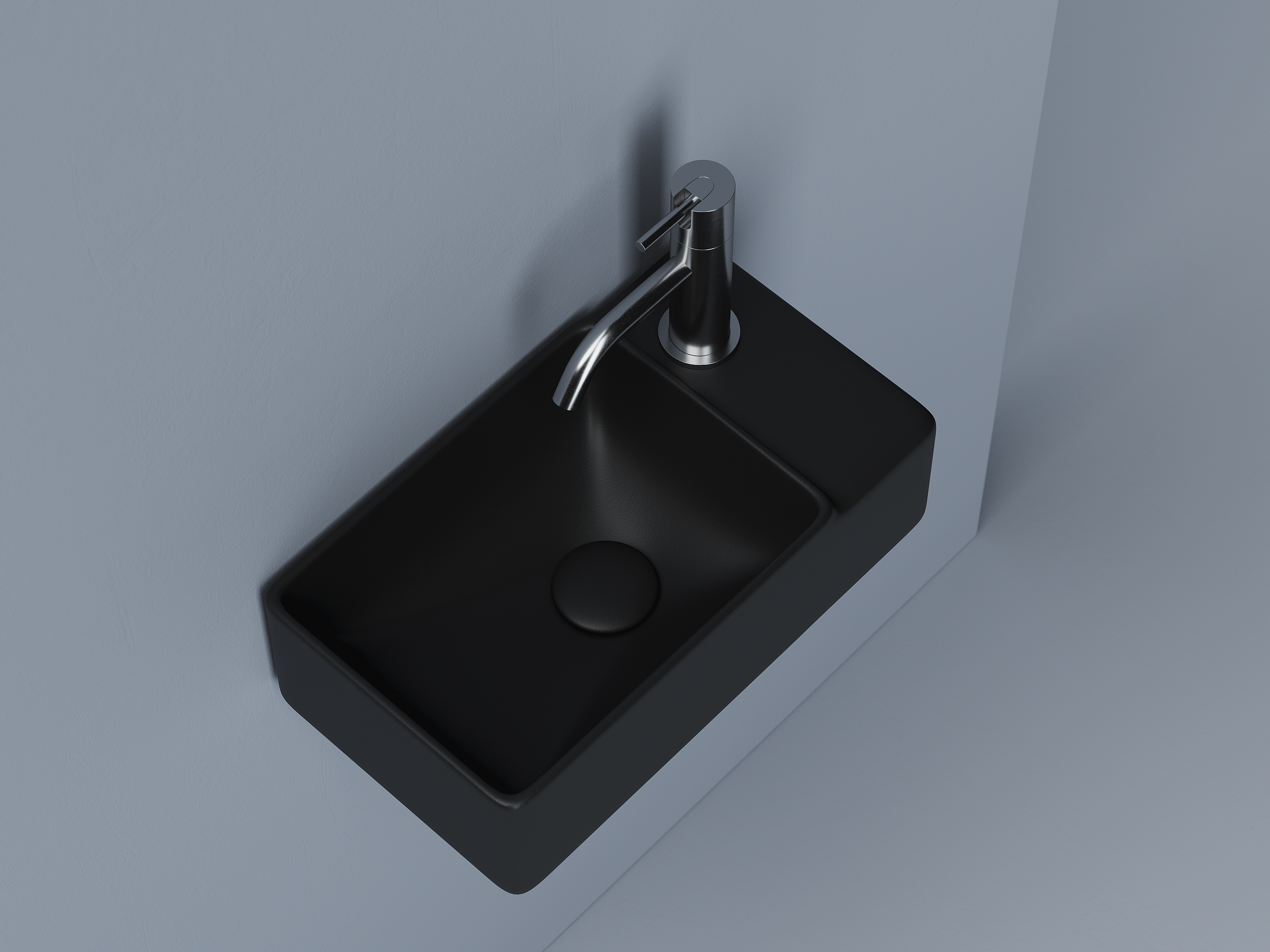 Раковина подвесная 40см Ceramica Nova Element CN5045MB черный матовый