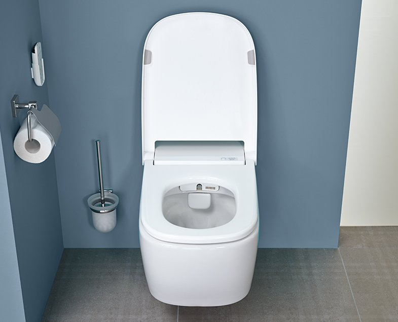 Унитаз подвесной безободковый Vitra V-Care Comfort 5674B003-6194 с сиденьем микролифт