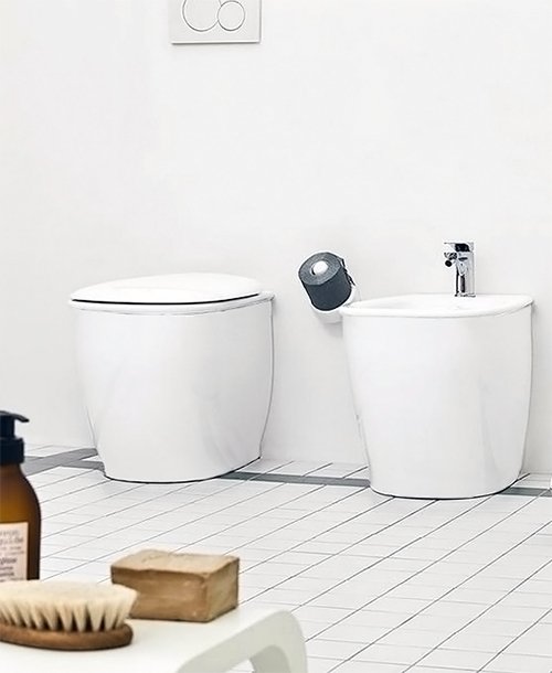 Биде напольное ArtCeram Atelier AZB002 01 00/ATB 002 01 00 белое