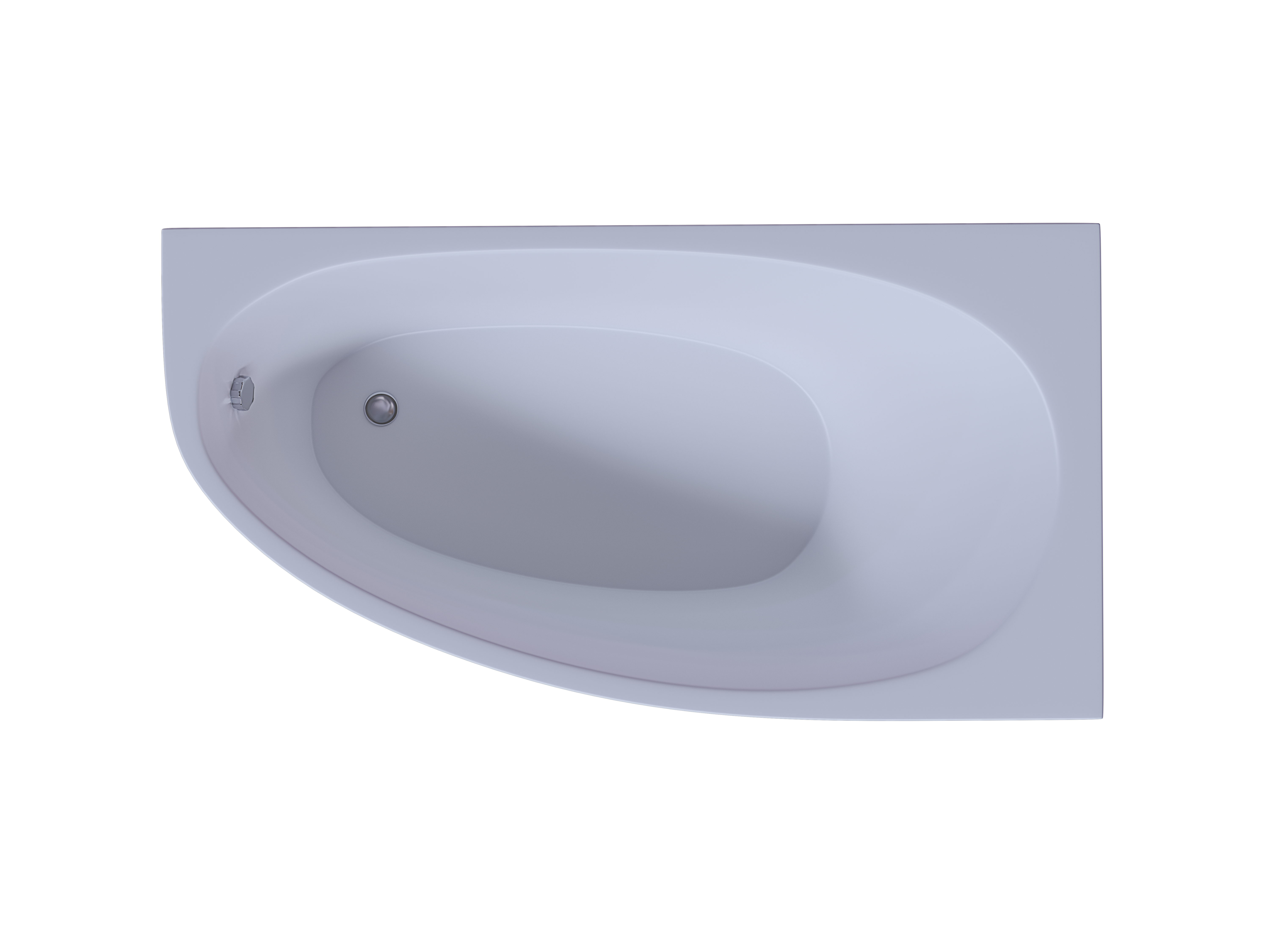 Акриловая ванна Aquatek Дива 160x90 см правая