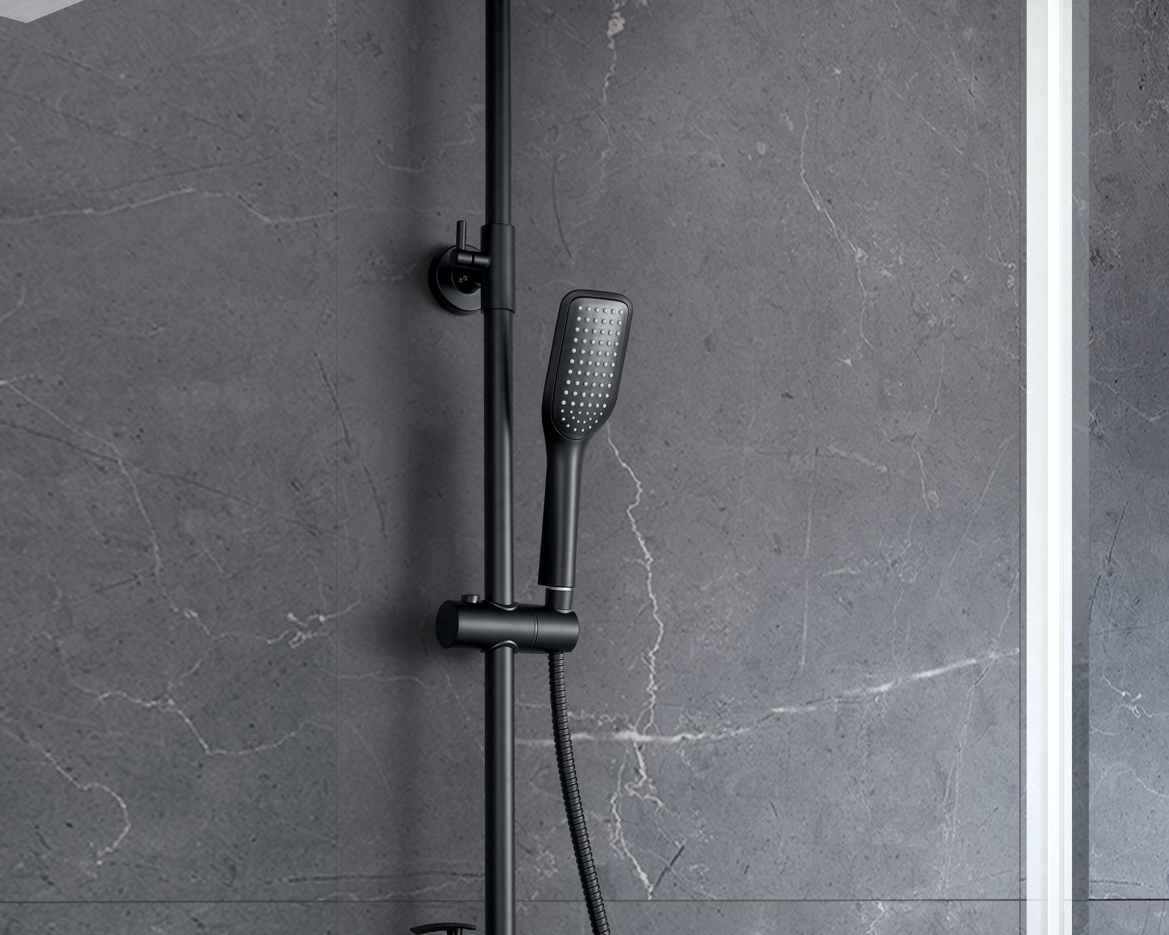 Душевая стойка Lemark Tropic LM7002BL черный