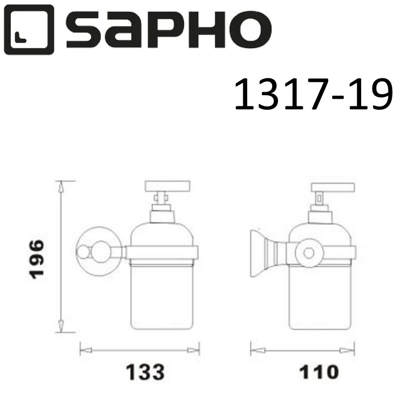 Дозатор Sapho DIAMOND 1317-19 хром