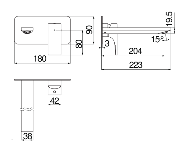 Смеситель для раковины Nobili Seven SE124198/1CR хром