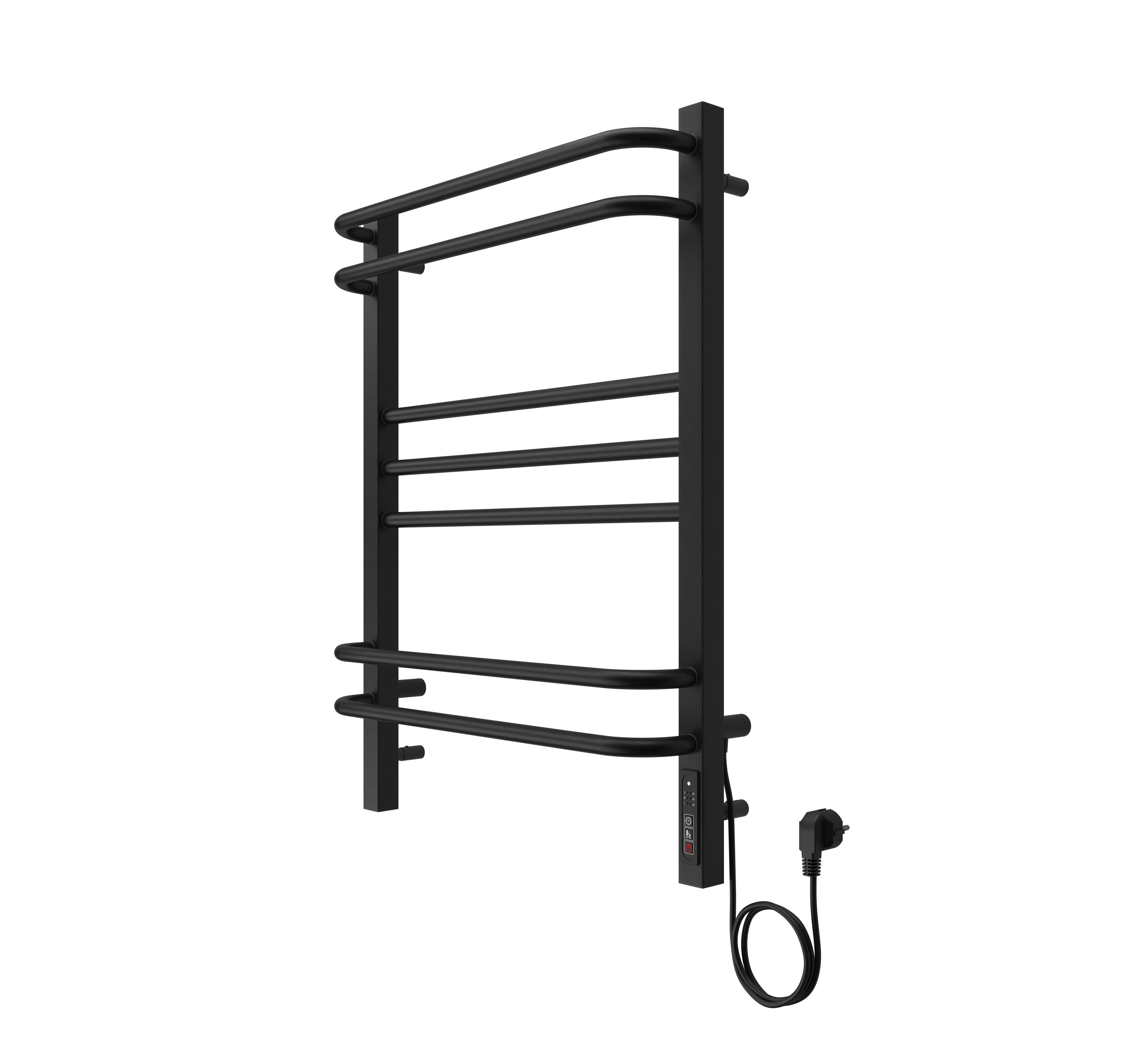 Полотенцесушитель элекрический Aquatek Бетта 70х50 черный матовый