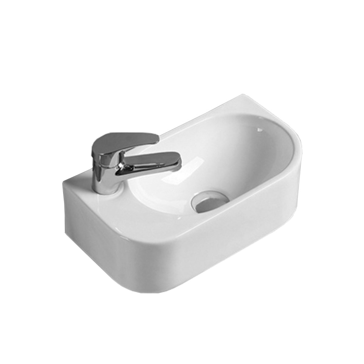 Раковина подвесная 40см Vincea VBS-506L белый