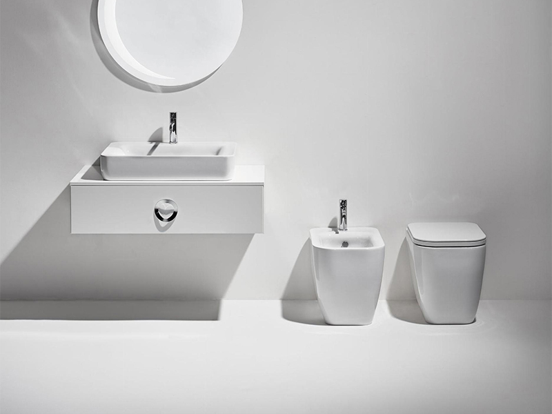 Унитаз приставной безободковый Simas Henges BB01 белый