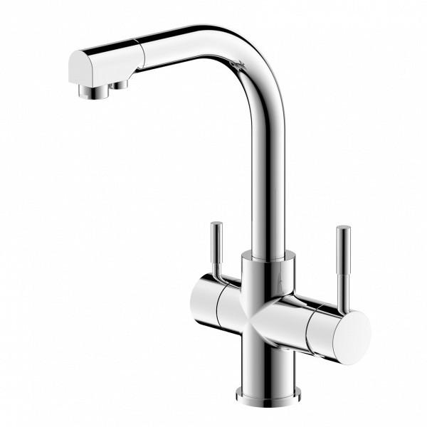 Смеситель для кухни Bravat Omega F785129CP-RUS хром