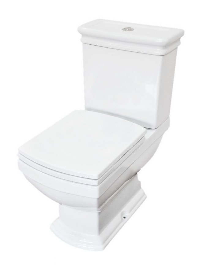 Унитаз напольный унитаз-компакт Creo Ceramique Orleans OR1002+OR1003+OR1001 белый