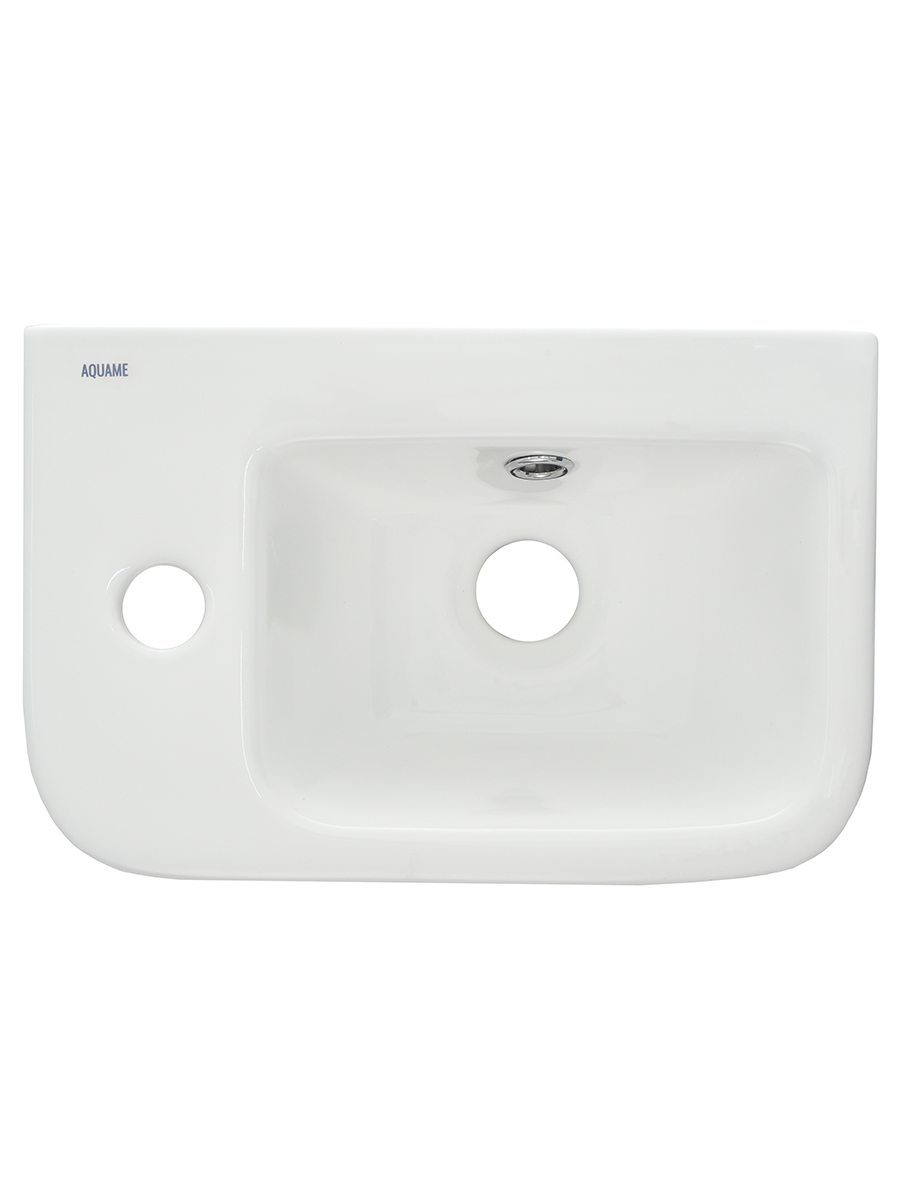 Раковина накладная 37.5см AQUAme AQM5006L белый