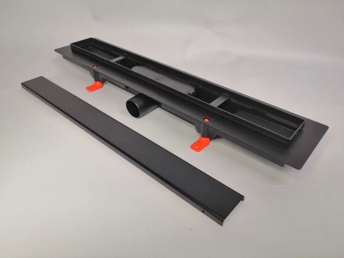 Душевой лоток 75см Veconi Klasik V750KB решетка черный матовый