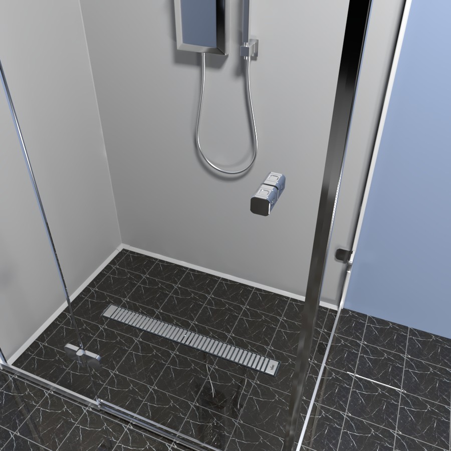 Душевой лоток TIMO Drain Protect DP20900-LG20900, сатин