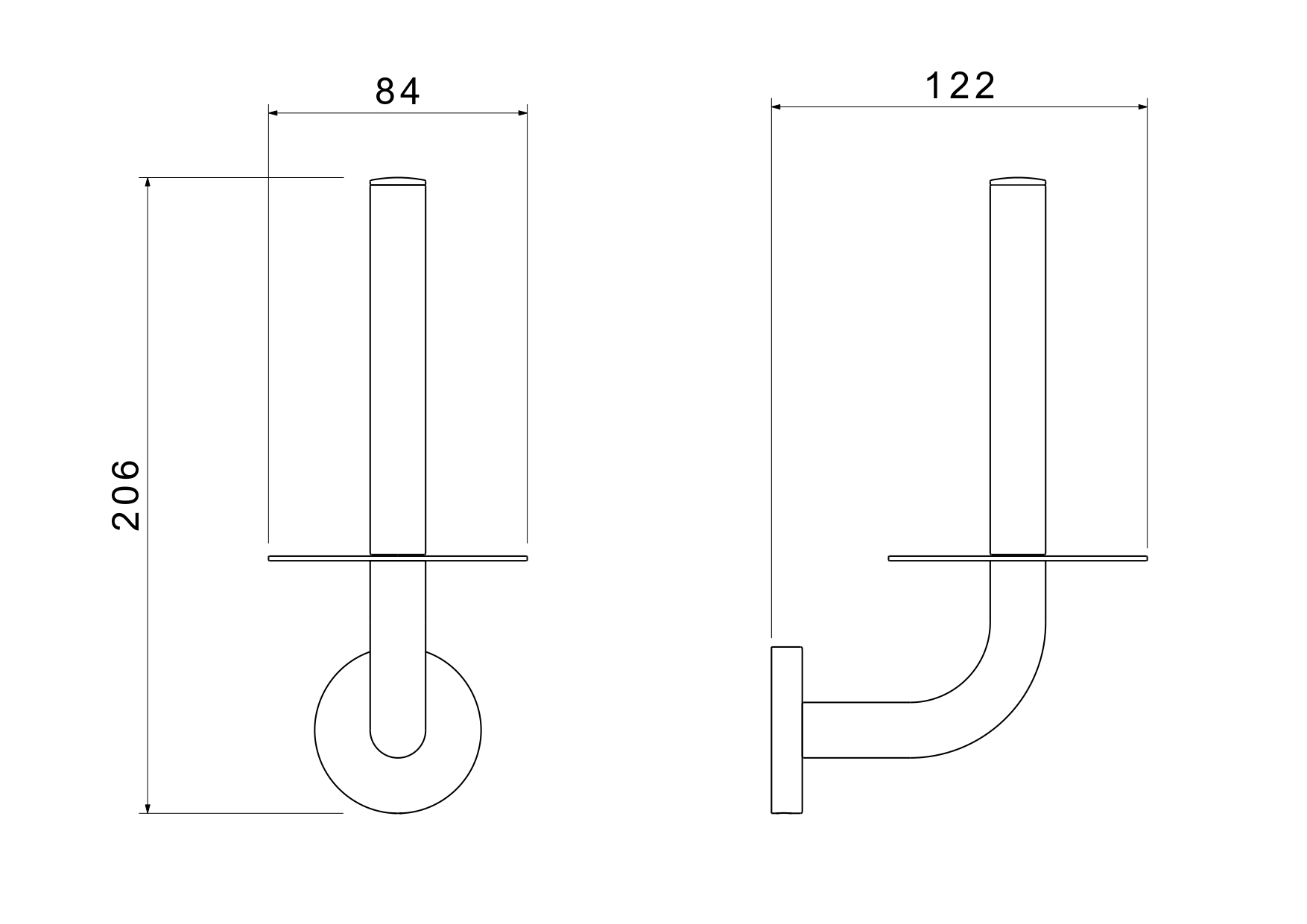 Держатель запасного рулона Aquatek Оберон AQ4207MB черный матовый