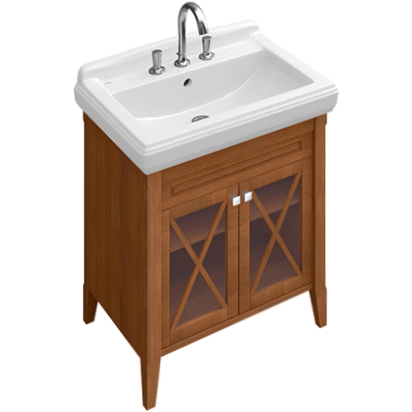 Тумба под раковину Villeroy&Boch Hommage 75 Орех Альпийский белый