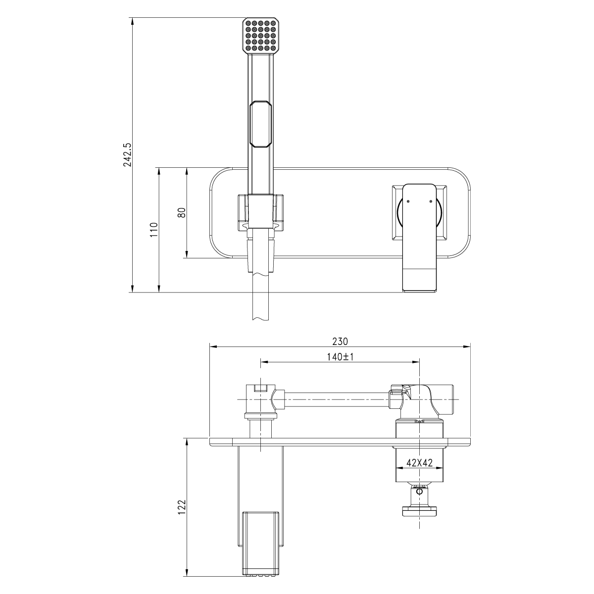 Смеситель для биде Lemark Contest LM5819CW хром/белый