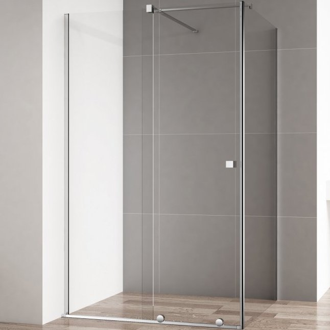 Душевой уголок Cezares Stream AH-1 100x100 профиль Хром стекло прозрачное