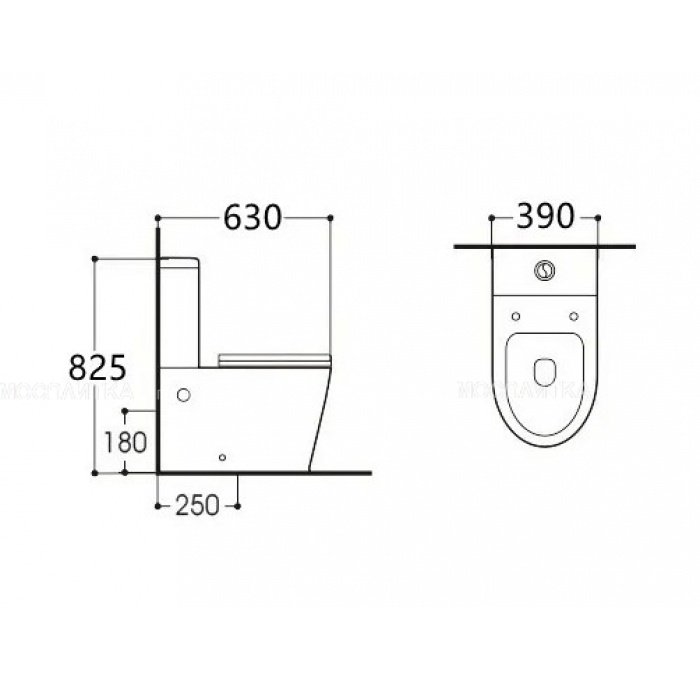 Унитаз-компакт Aquatek Вега AQ2904-00 с сиденьем Soft Close