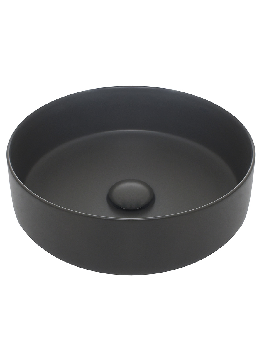 Раковина накладная 35.5см AQUAme AQM5012MDG серый матовый