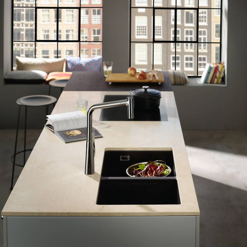 Смеситель для кухни Hansgrohe Metris M71 73801000 хром