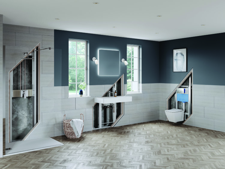 Готовое решение для подвесных унитазов Ideal Standard PROSYS R0309AA клавиша смыва хром