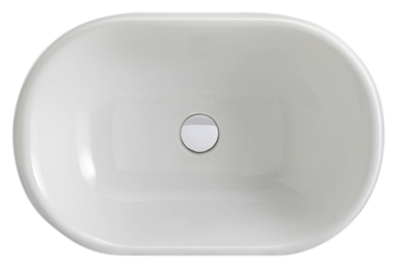 Раковина накладная 60см Azzurra Nuvola NUV200/AP6bi белый