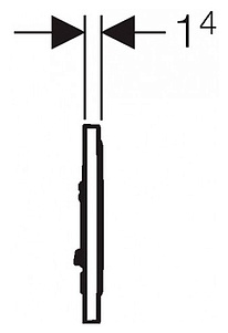 Кнопка смыва Geberit Sigma 10 115.758.KK.5 белый/золотой