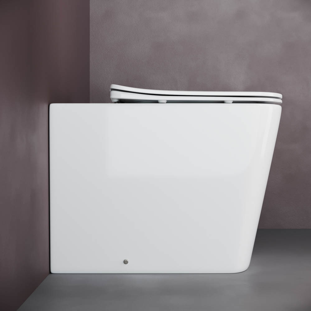 Унитаз приставной Ceramica Nova Cubic CN1809 белый