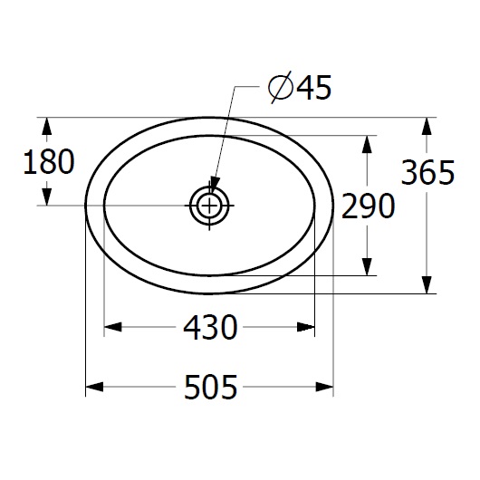 Раковина встраиваемая снизу 43см Villeroy & Boch Loop & Friends 4A530001 alpin