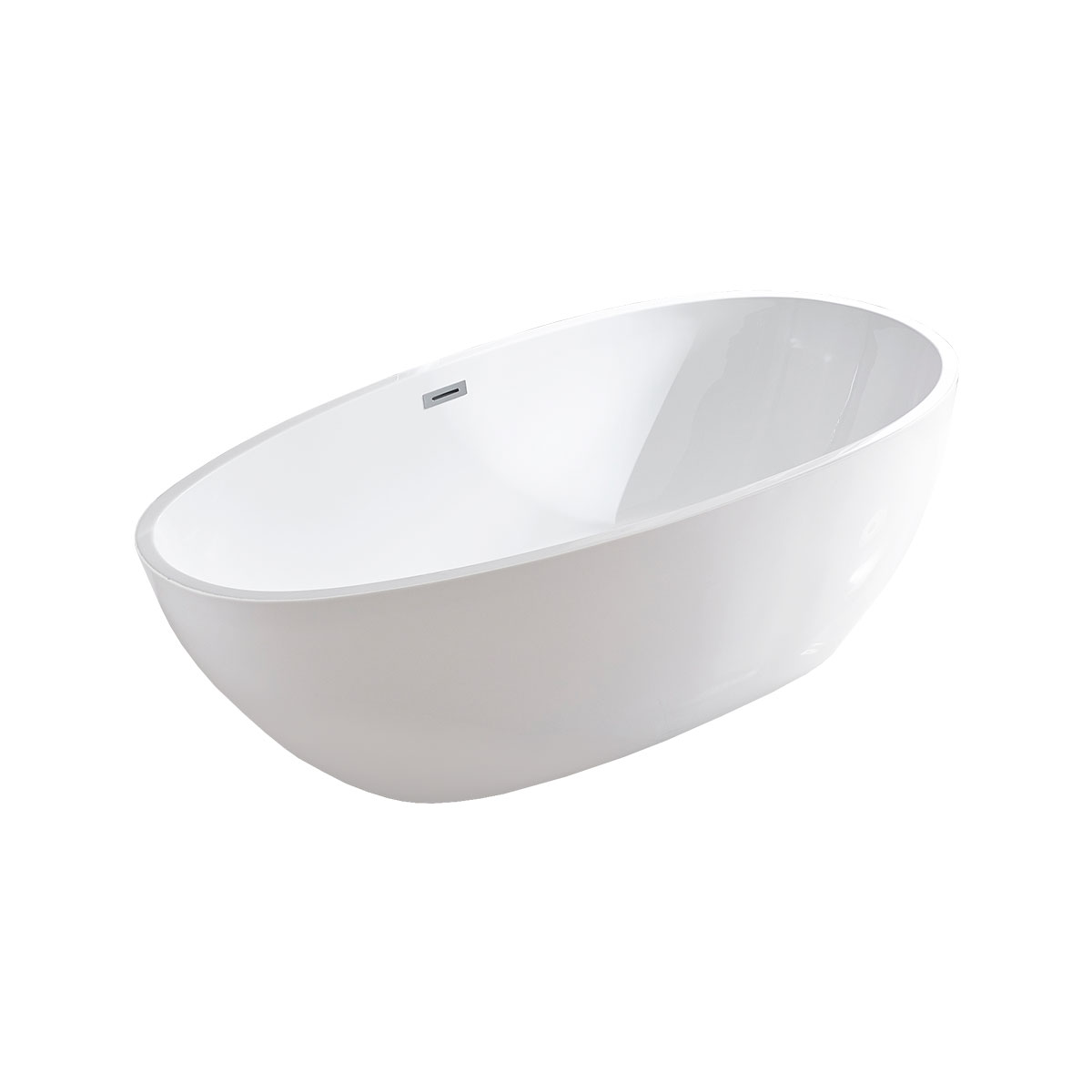 Ванна акриловая Vincea VBT-422-1800, 1800*900*580, цвет белый, слив-перелив в комплекте, хром