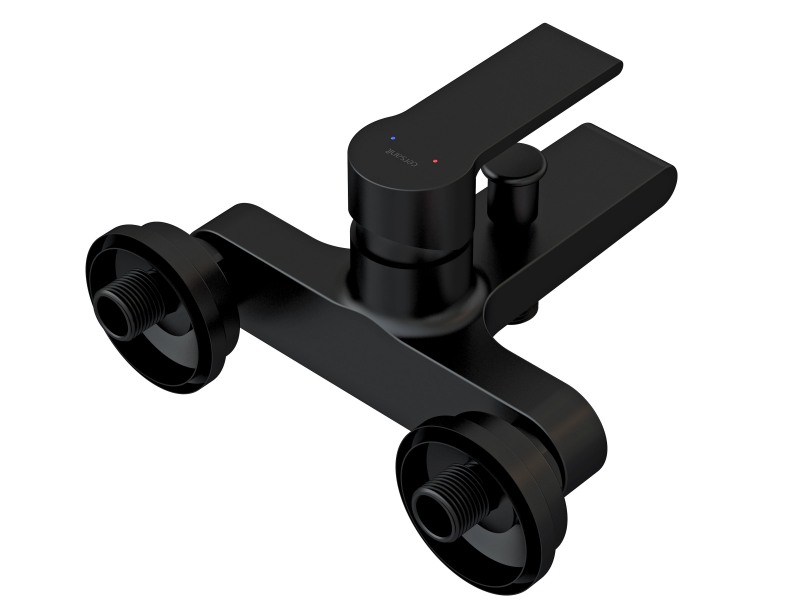 Смеситель для ванны с душем Cersanit BRASKO BLACK 63108 черный матовый