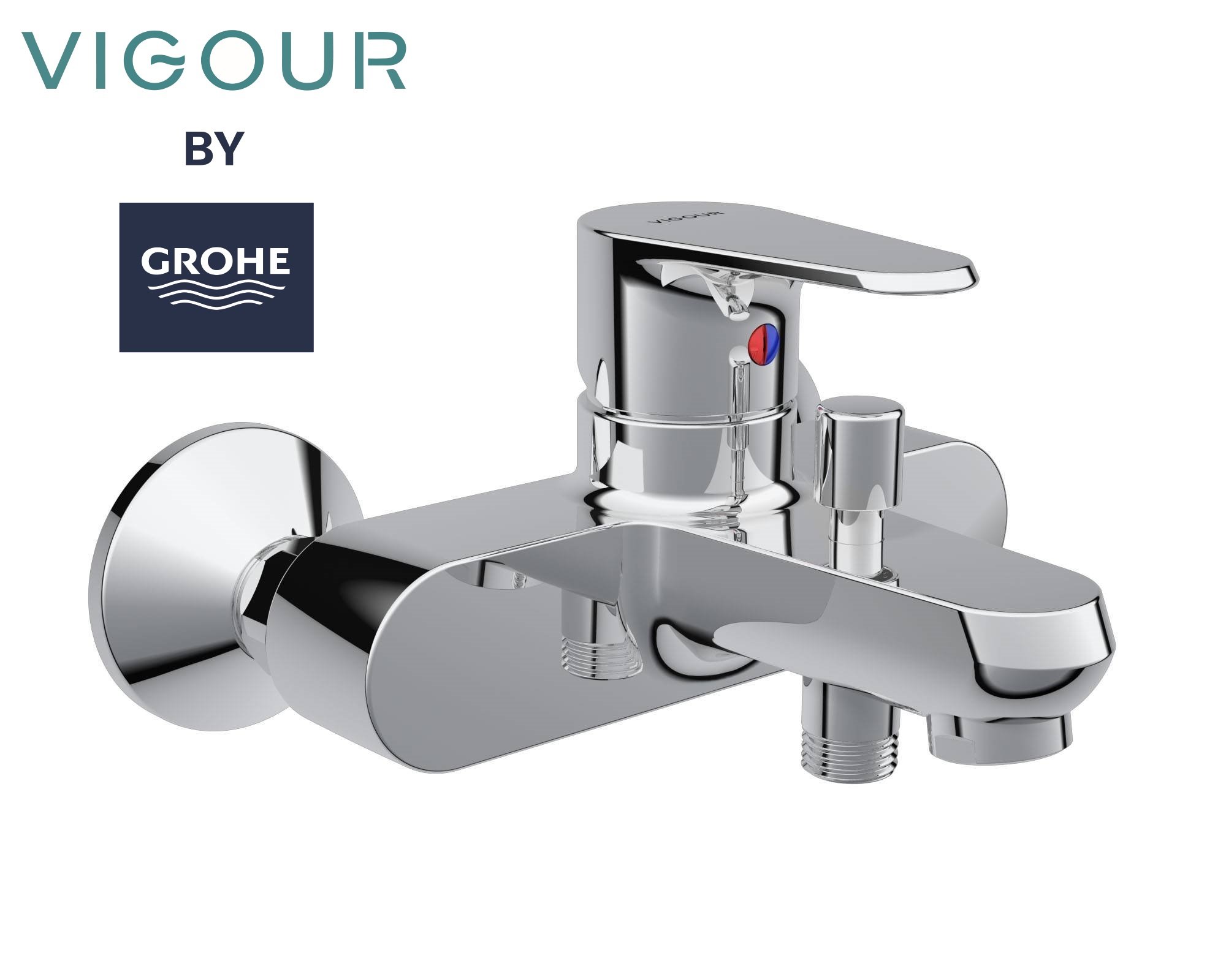 Смеситель для ванны с душем Grohe Vigour Clivia 75144026 хром